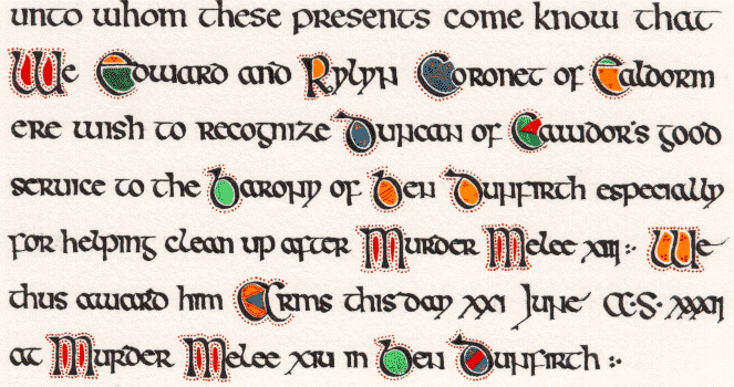 Sample celtic script